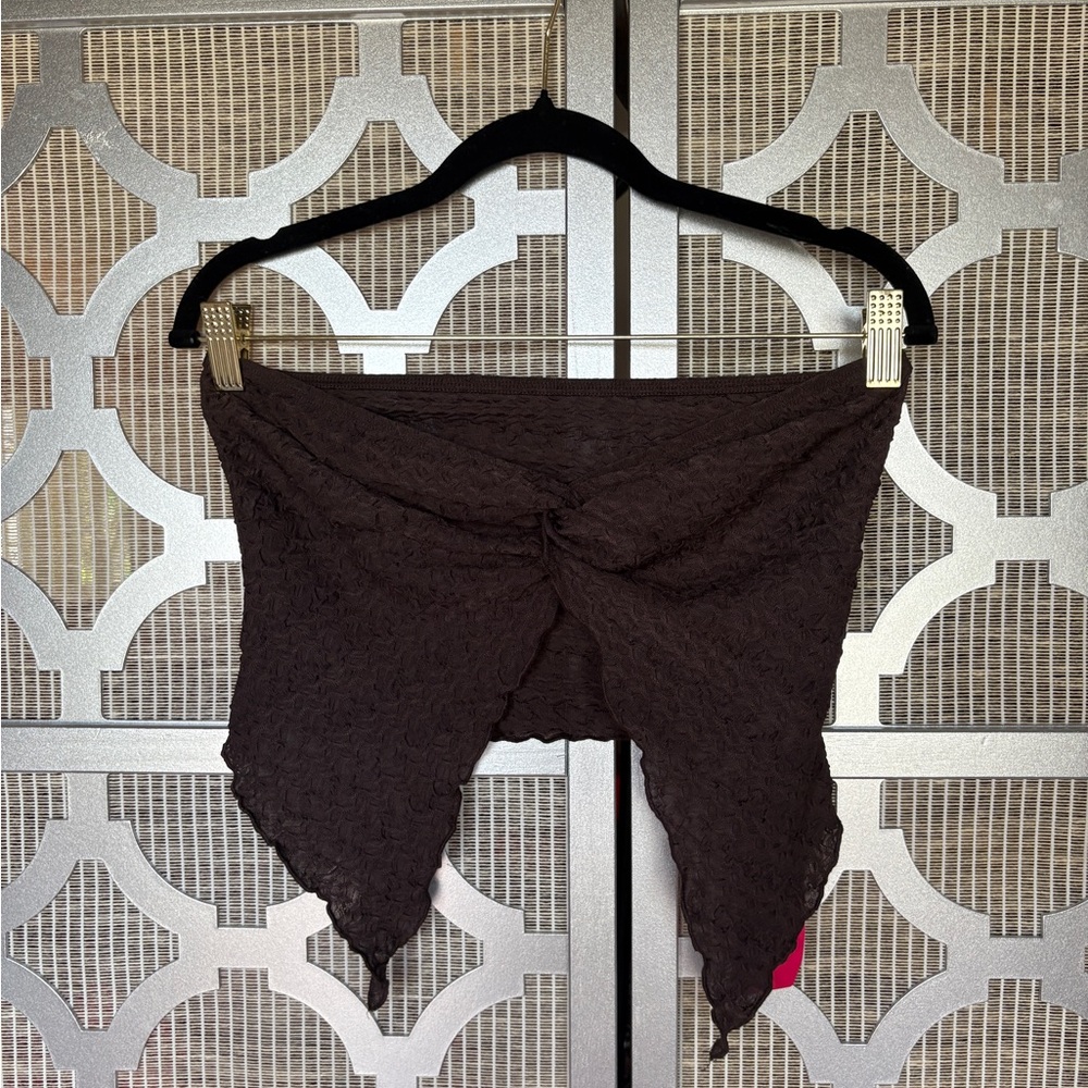 NWT SHEIN Dark Brown Women’s Crop Top
